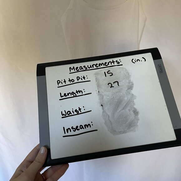 Active Basic White Cami Top Medium Cotton Spandex Blend women's lightweight - Picture 5 of 7